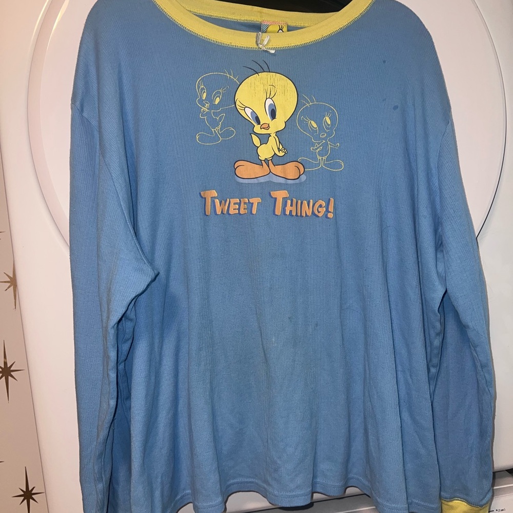 Warner Bros. Tweety Blue Pajama Top